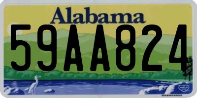 AL license plate 59AA824