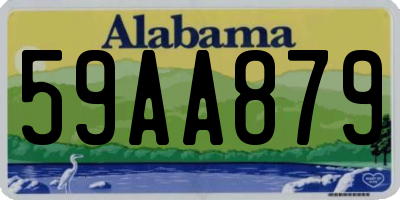 AL license plate 59AA879