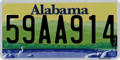 AL license plate 59AA914