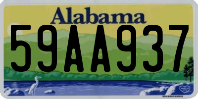 AL license plate 59AA937