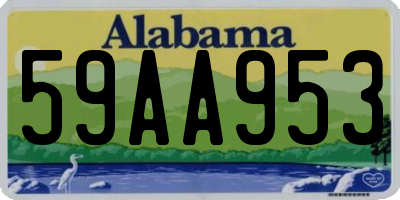 AL license plate 59AA953