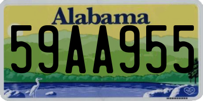 AL license plate 59AA955