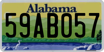 AL license plate 59AB057