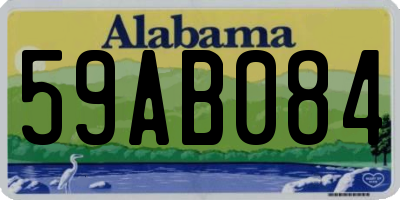 AL license plate 59AB084