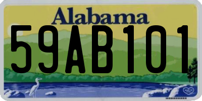 AL license plate 59AB101
