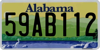 AL license plate 59AB112