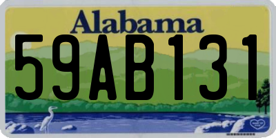 AL license plate 59AB131