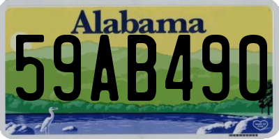 AL license plate 59AB490