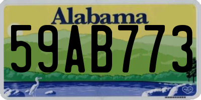 AL license plate 59AB773