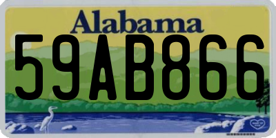 AL license plate 59AB866