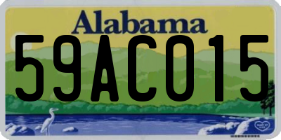 AL license plate 59AC015