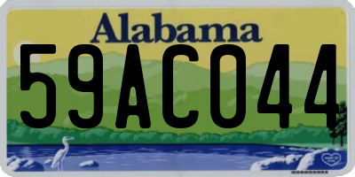 AL license plate 59AC044