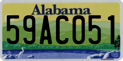 AL license plate 59AC051