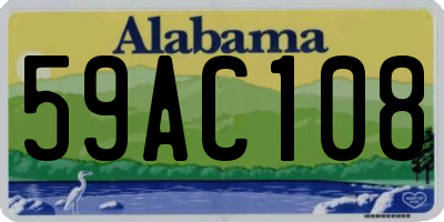 AL license plate 59AC108
