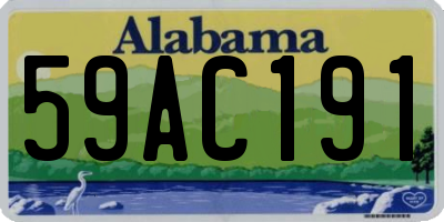 AL license plate 59AC191