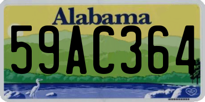 AL license plate 59AC364
