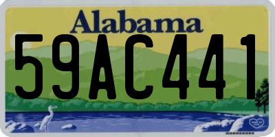 AL license plate 59AC441