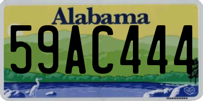 AL license plate 59AC444