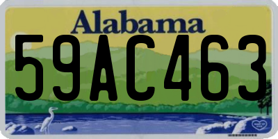 AL license plate 59AC463