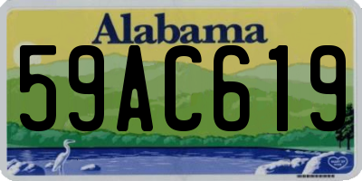 AL license plate 59AC619