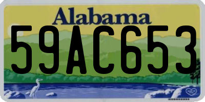 AL license plate 59AC653