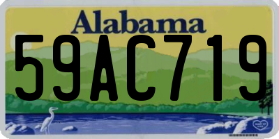 AL license plate 59AC719