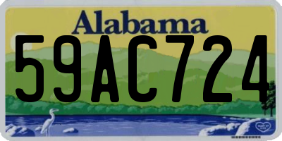 AL license plate 59AC724