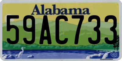 AL license plate 59AC733