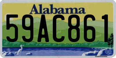 AL license plate 59AC861