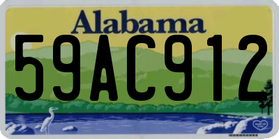 AL license plate 59AC912