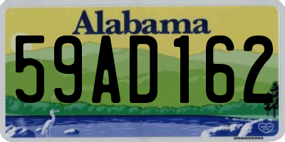 AL license plate 59AD162