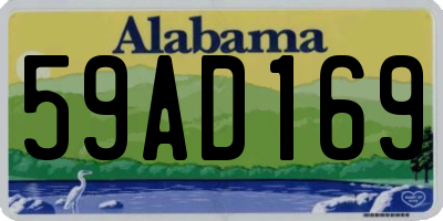AL license plate 59AD169
