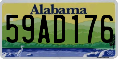 AL license plate 59AD176