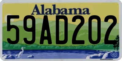AL license plate 59AD202