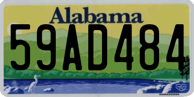 AL license plate 59AD484