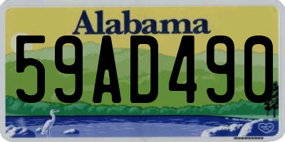 AL license plate 59AD490