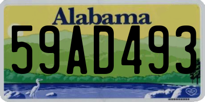 AL license plate 59AD493