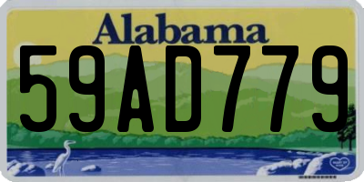 AL license plate 59AD779