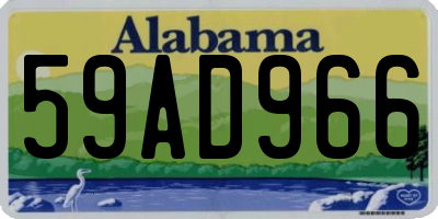 AL license plate 59AD966