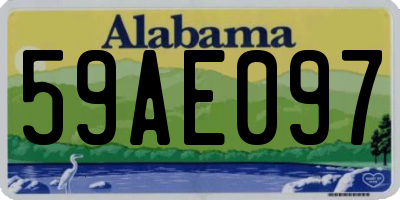 AL license plate 59AE097