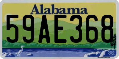 AL license plate 59AE368