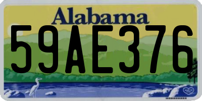AL license plate 59AE376