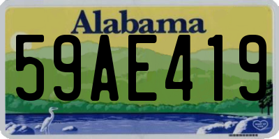 AL license plate 59AE419