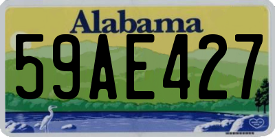 AL license plate 59AE427