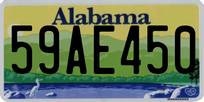 AL license plate 59AE450