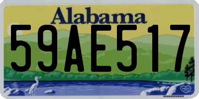 AL license plate 59AE517