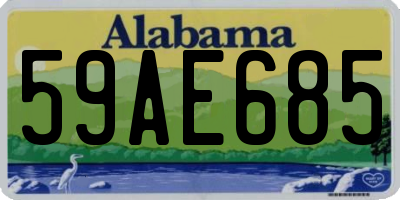 AL license plate 59AE685