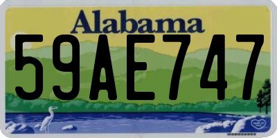 AL license plate 59AE747