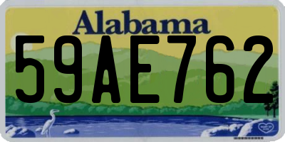AL license plate 59AE762