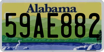 AL license plate 59AE882